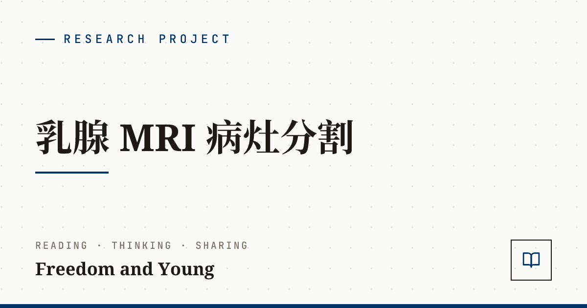 乳腺 MRI 病灶分割